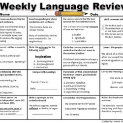 Weekly language review q1 4 answer key