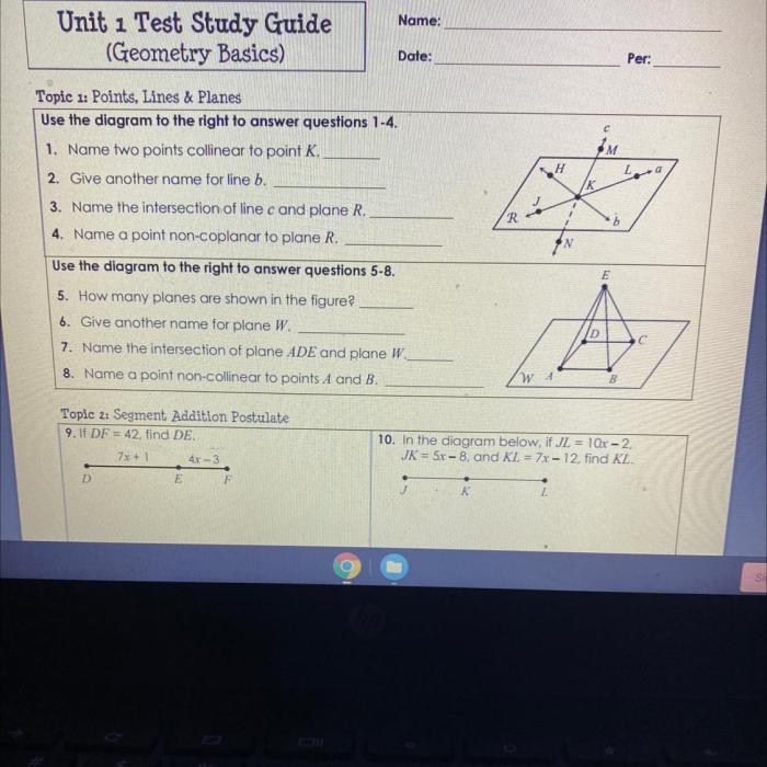 Chapter 5 test geometry answer key