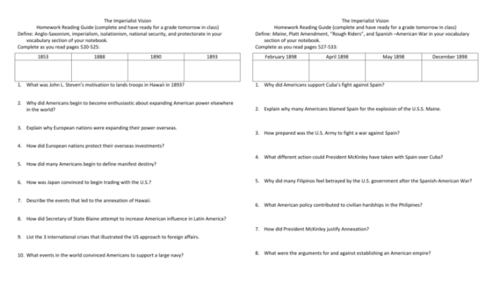 Guided reading activity lesson 1 the imperialist vision