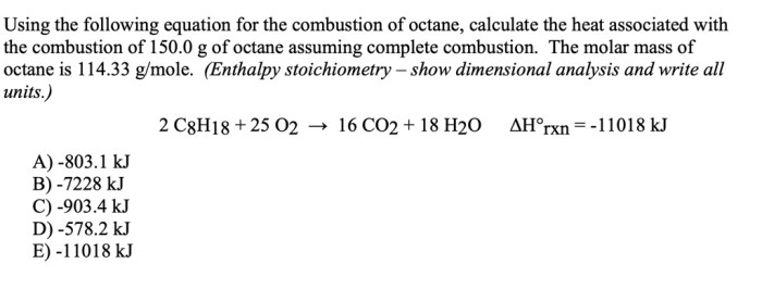 Equation combustion